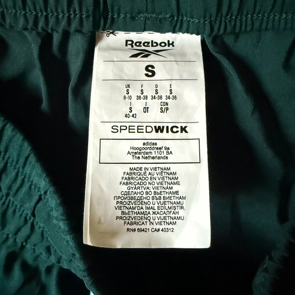 Reebok S Forest Green Workout Ready Shorts - Picture 6 of 7